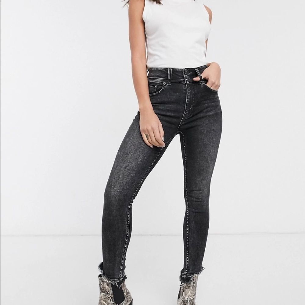 Free People We The Free Black Skinny Jeans 29 R